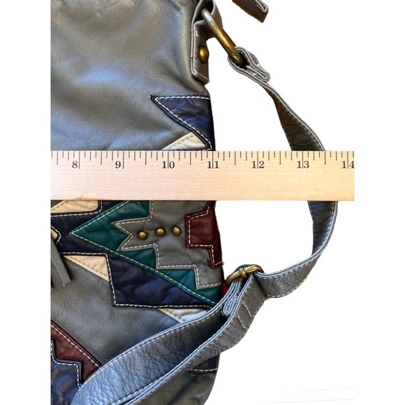 Union Bay Gray Purse Aztec Design Crossbody Adjustable Strap Man Made Fabric - Picture 7 of 9